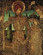 HUGUET, Jaume Triptych of Saint George (detail) af France oil painting artist